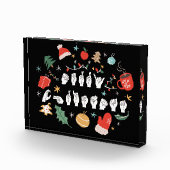 Merry Christmas - ASL Amerikaanse Gebarentaal III Fotoblokken (Rechts)