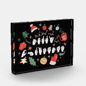 Merry Christmas - ASL Amerikaanse Gebarentaal III Fotoblokken (Links)