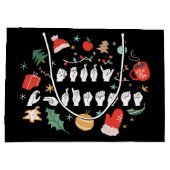 Merry Christmas - ASL Amerikaanse Gebarentaal III Groot Cadeauzakje (Achterkant)