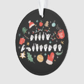 Merry Christmas - ASL Amerikaanse Gebarentaal III Ornament (voorkant)