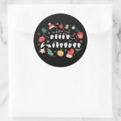 Merry Christmas - ASL Amerikaanse Gebarentaal III Ronde Sticker (Tas)