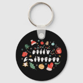 Merry Christmas - ASL Amerikaanse Gebarentaal III Sleutelhanger (Voorkant)