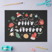 Merry Christmas - ASL Amerikaanse Gebarentaal III Tissuepapier (Craft)