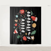 Merry Christmas - ASL Amerikaanse Gebarentaal III Wandkleed (Voorkant)