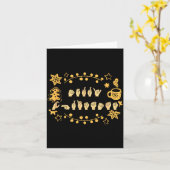 Merry Christmas Asl Sign Language Deaf Sped Women  Kaart (Gele Bloem)