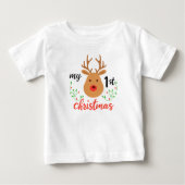 MERRY CHRISTMAS BABY 1ST TSHIRT (Voorkant)