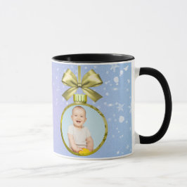 Merry Christmas Baby Photo Mug Mok