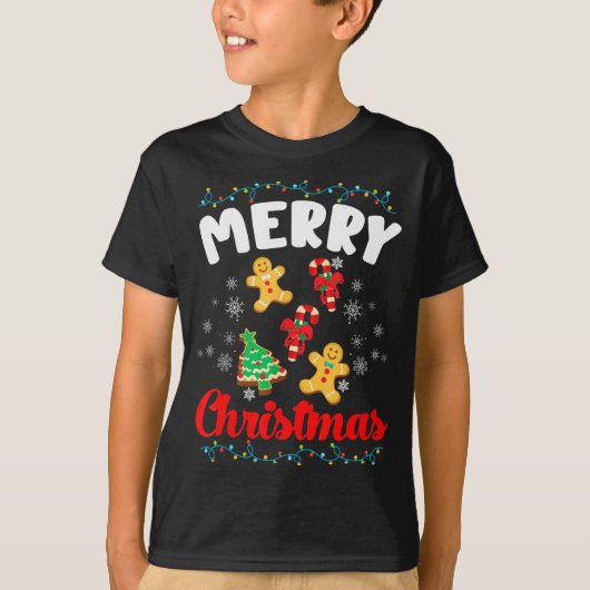 Merry Christmas Bakers With Cookies - Merry Christ T-shirt (Voorkant)