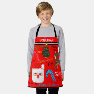 Merry Christmas Baking Memories NAME Apron Schort