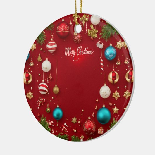 Merry Christmas Ball Keramische Ornament (Links)