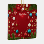 Merry Christmas Ball Keramische Ornament (Rechts)