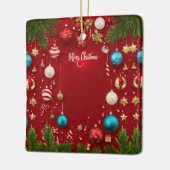Merry Christmas Ball Keramische Ornament (Links)