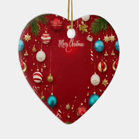 Merry Christmas Ball Keramische Ornament (Rechts)