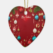 Merry Christmas Ball Keramische Ornament (Links)