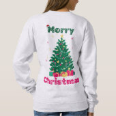 Merry Christmas Basic Sweatshirt in Askleur (Achterkant)