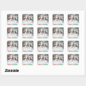 Merry Christmas Beagle Snowy Bossen Stickers (Vel)
