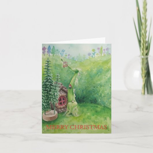 Merry Christmas Bedankkaart (Voorkant)