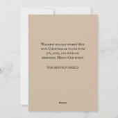  Merry Christmas Beer Familie Sneeuw Feestdagenkaart (Achterkant)