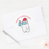 MERRY CHRISTMAS BEER MET MASKRONDE STICKERS (Envelop)