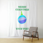 MERRY CHRISTMAS BELL TAPESTRIS WANDKLEED (In situ)