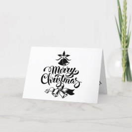  Merry Christmas Bells Gevouwen Vakantie Kaart