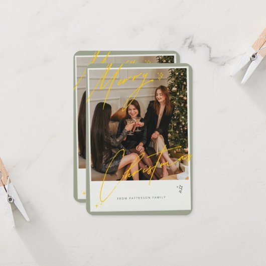 Merry Christmas beroemd gemaakt door Patterson Fam (Voorkant / Achterkant in situ)