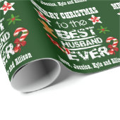 MERRY CHRISTMAS BEST HUSBAND OOIT H01Z CADEAUPAPIER (Rol Hoek)