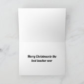 **** MERRY CHRISTMAS *** BEST ***LERER * * OOIT KAART (Binnen)