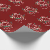 MERRY CHRISTMAS BEST MOM PERSONALIZED WRAPPING CADEAUPAPIER (Hoek)