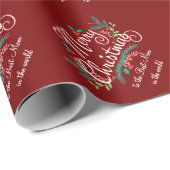 MERRY CHRISTMAS BEST MOM PERSONALIZED WRAPPING CADEAUPAPIER (Rol Hoek)