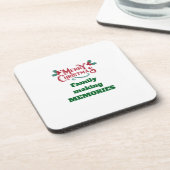  Merry Christmas Beverage Coaster Bier Onderzetter (Linkerzijde)
