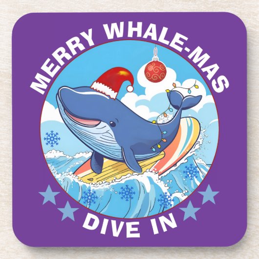 Merry Christmas Bier Onderzetter (Voorkant)