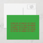 Merry Christmas binaire code Feestdagenkaart (Voorkant / Achterkant)