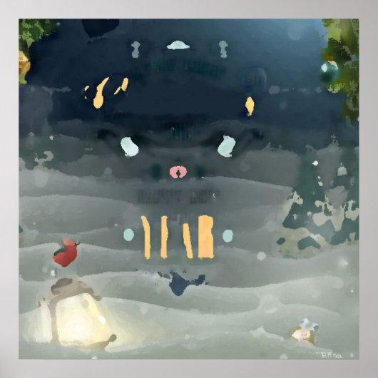 Merry Christmas_bird Poster (Voorkant)