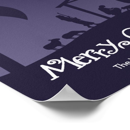 merry christmas | birth of the baby Jesus Poster (Hoek)