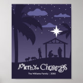 merry christmas | birth of the baby Jesus Poster (Voorkant)