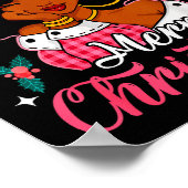 Merry Christmas Black Afro African American Girl S Poster (Hoek)