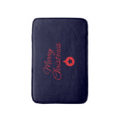 Merry Christmas Black Rock Blue Classical Unique Badmat (Voorkant Verticaal)