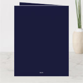 Merry Christmas Black Rock Blue Classical Unique Kaart (Achterkant)