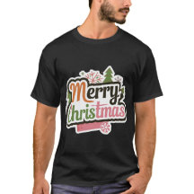 Merry Christmas Black T-Shirt voor Heren: Nieuw Mo