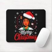 Merry Christmas Black Women African American Xmas  Muismat (Met muis)