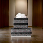 Merry Christmas  Bladmuziek Grijs Zwart Cadeaupapier