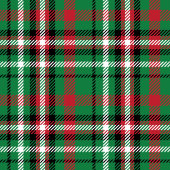 Merry Christmas Blanket Festive Red Green Tartan Fleece Deken