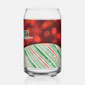 Merry Christmas Blikvorm Glas (Achterkant)