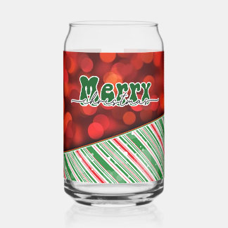 Merry Christmas Blikvorm Glas