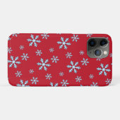 Merry Christmas Blue Snowflake Holiday Winter Case-Mate iPhone Case (Achterkant (horizontaal))