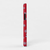 Merry Christmas Blue Snowflake Holiday Winter Case-Mate iPhone Case (Achterkant/rechts)