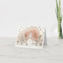 Merry Christmas Boho style Feestdagen Kaart