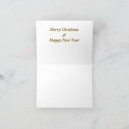 Merry christmas boho style feestdagen kaart