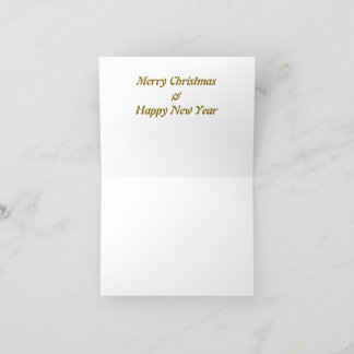 Merry christmas boho style feestdagen kaart